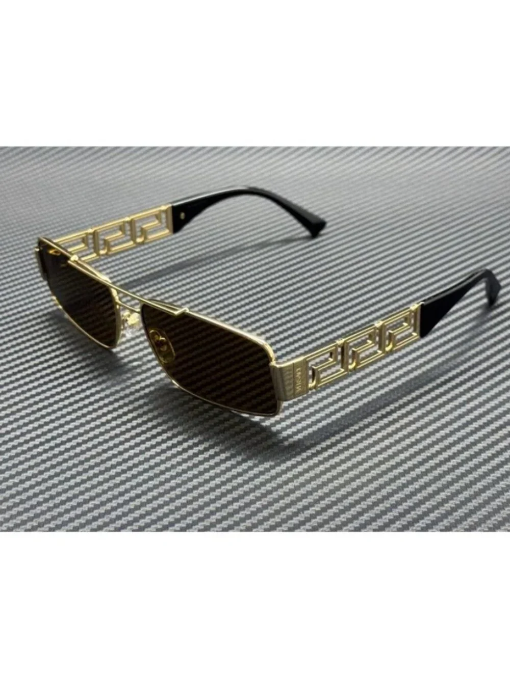 New Versace Men Gold Sunglasses 60-16-145